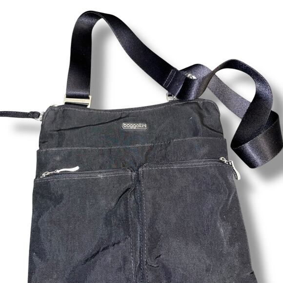 Baggallini Horizon Womens RFID Crossbody Wristlet Bag Detachable Pockets Travel - Picture 6 of 12